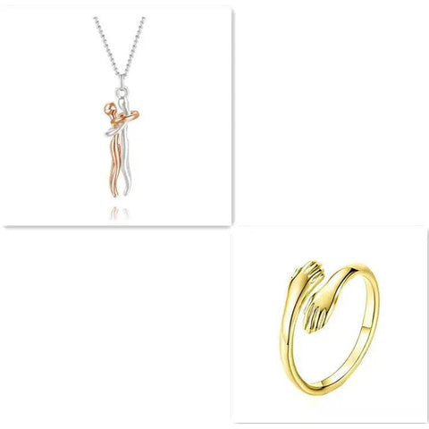 Valentine’s Day Gifts: Romantic Couple Jewelry & Love Necklaces - Rose gold set