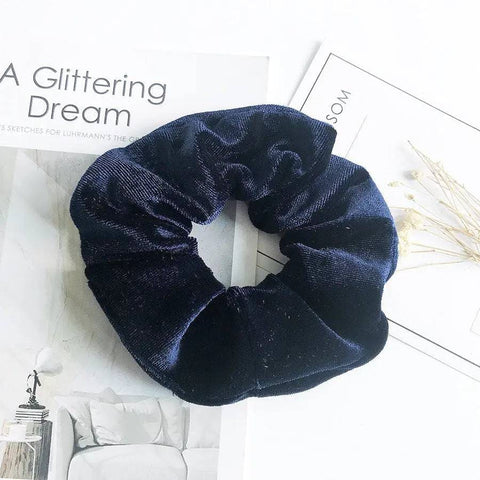 Velvet Hair Accessories - Navy