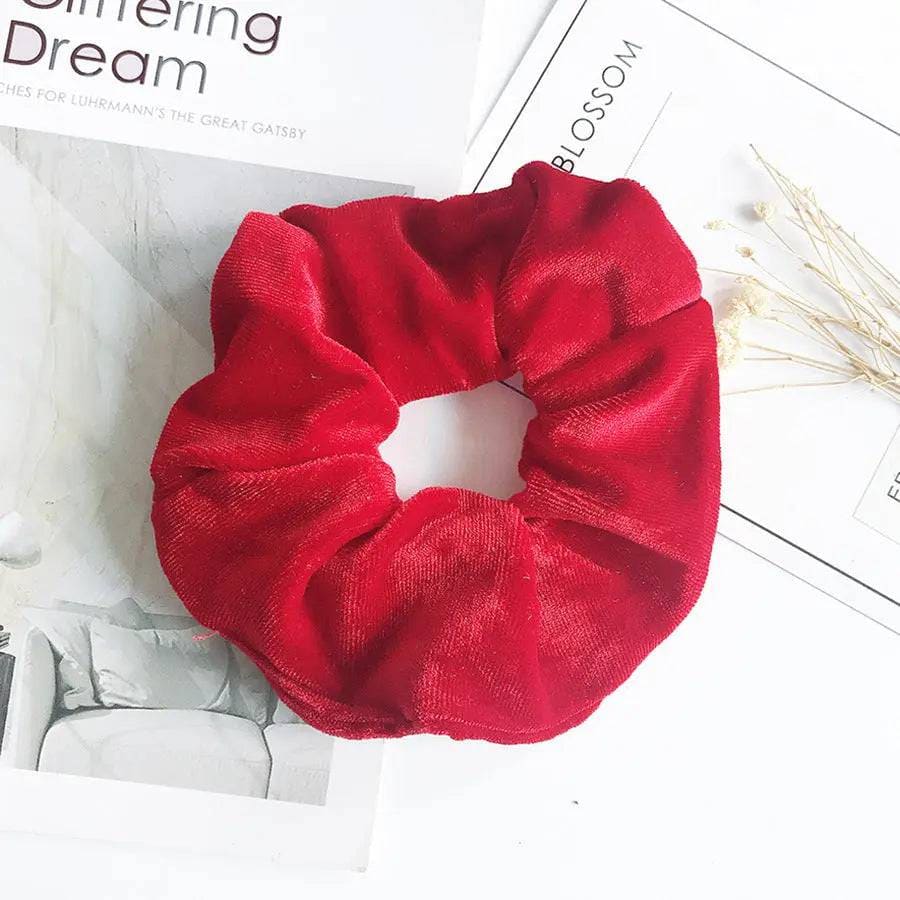 Velvet Hair Accessories - Red