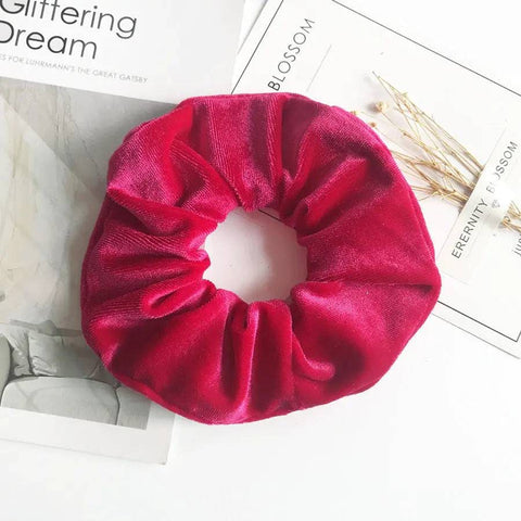 Velvet Hair Accessories - Rose Red