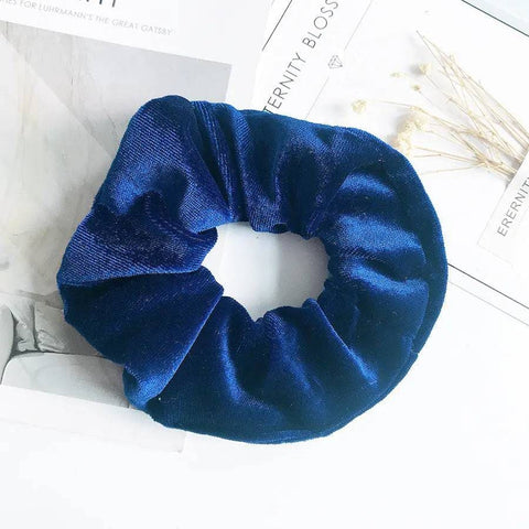 Velvet Hair Accessories - Water Blue