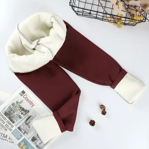 Velvet Winter Leggins Womens Solid Color Thick Pants Warm Velvet High Waist Solid Color Outdoors Casual Classic
