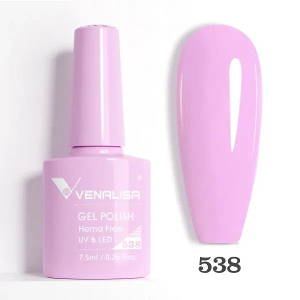 Venalisa HEMA TPO FREE Nail Gel Polish Glitter Gorgeous Full Coverage Soak Off UV LED French Nail Jelly Pink Nude
