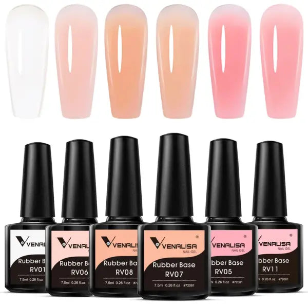Venalisa HEMA TPO FREE Nail Gel Polish Glitter Gorgeous Full Coverage Soak Off UV LED French Nail Jelly Pink Nude