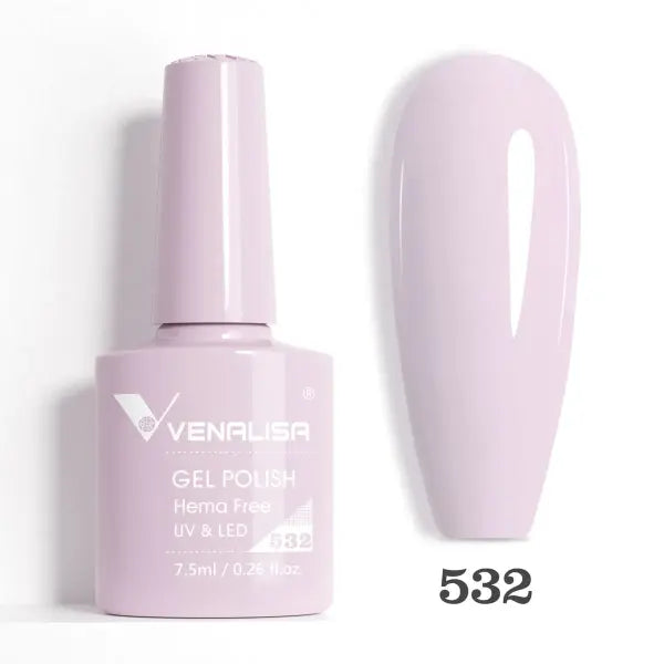 Venalisa HEMA TPO FREE Nail Gel Polish Glitter Gorgeous Full Coverage Soak Off UV LED French Nail Jelly Pink Nude
