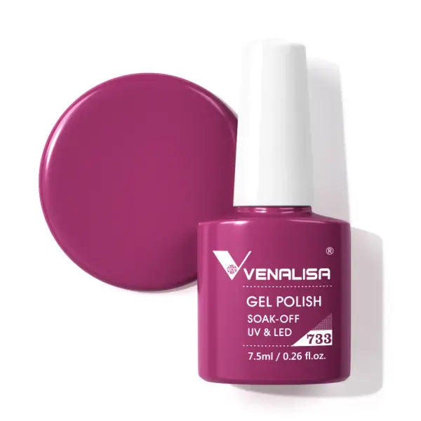 Venalisa HEMA TPO FREE Nail Gel Polish Glitter Gorgeous Full Coverage Soak Off UV LED French Nail Jelly Pink Nude