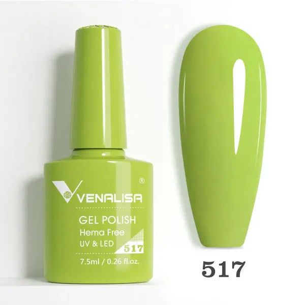 Venalisa HEMA TPO FREE Nail Gel Polish Glitter Gorgeous Full Coverage Soak Off UV LED French Nail Jelly Pink Nude