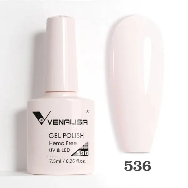 Venalisa HEMA TPO FREE Nail Gel Polish Glitter Gorgeous Full Coverage Soak Off UV LED French Nail Jelly Pink Nude
