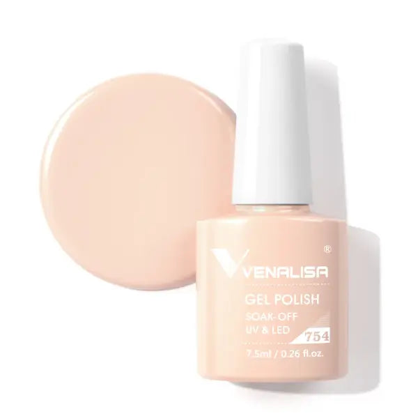 Venalisa HEMA TPO FREE Nail Gel Polish Glitter Gorgeous Full Coverage Soak Off UV LED French Nail Jelly Pink Nude