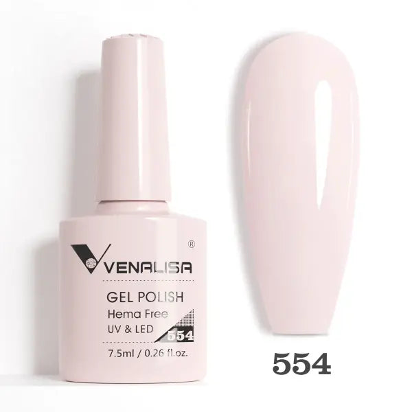 Venalisa HEMA TPO FREE Nail Gel Polish Glitter Gorgeous Full Coverage Soak Off UV LED French Nail Jelly Pink Nude
