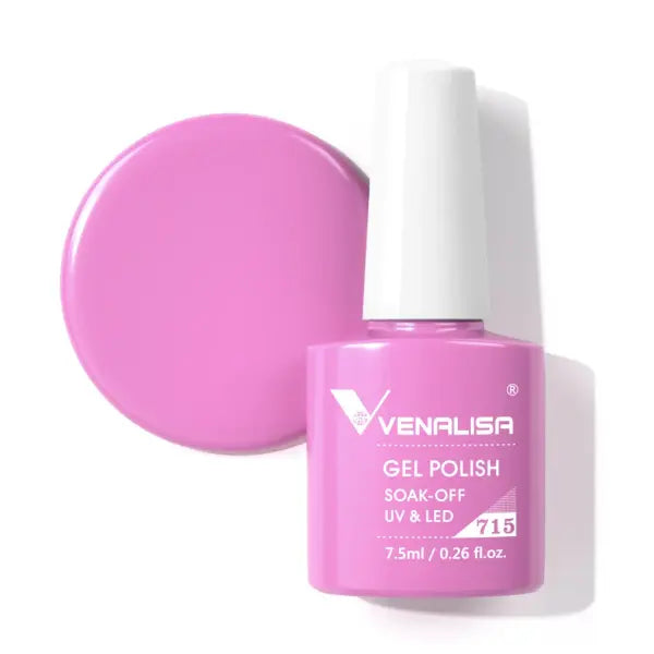Venalisa HEMA TPO FREE Nail Gel Polish Glitter Gorgeous Full Coverage Soak Off UV LED French Nail Jelly Pink Nude