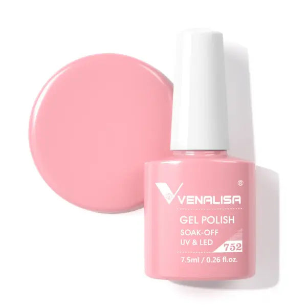 Venalisa HEMA TPO FREE Nail Gel Polish Glitter Gorgeous Full Coverage Soak Off UV LED French Nail Jelly Pink Nude