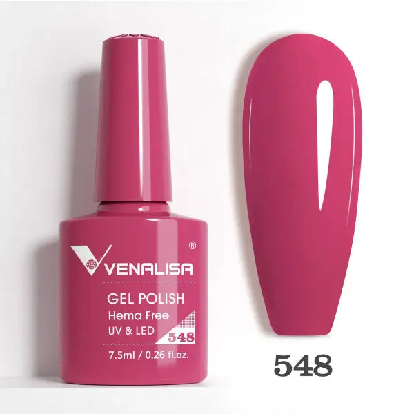 Venalisa HEMA TPO FREE Nail Gel Polish Glitter Gorgeous Full Coverage Soak Off UV LED French Nail Jelly Pink Nude