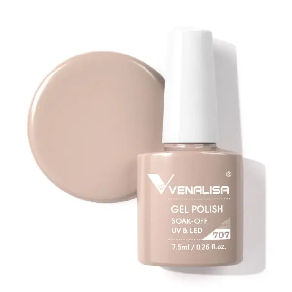 Venalisa HEMA TPO FREE Nail Gel Polish Glitter Gorgeous Full Coverage Soak Off UV LED French Nail Jelly Pink Nude
