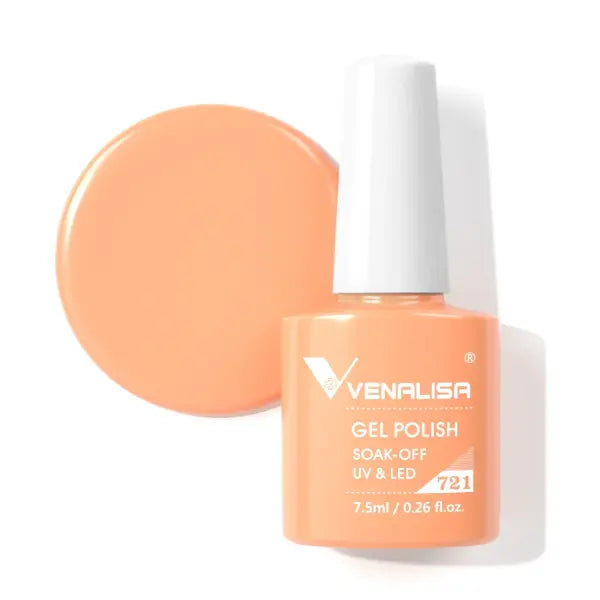 Venalisa HEMA TPO FREE Nail Gel Polish Glitter Gorgeous Full Coverage Soak Off UV LED French Nail Jelly Pink Nude