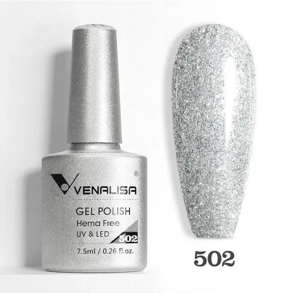 Venalisa HEMA TPO FREE Nail Gel Polish Glitter Gorgeous Full Coverage Soak Off UV LED French Nail Jelly Pink Nude