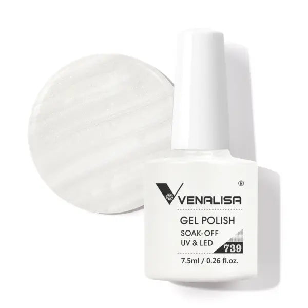 Venalisa HEMA TPO FREE Nail Gel Polish Glitter Gorgeous Full Coverage Soak Off UV LED French Nail Jelly Pink Nude