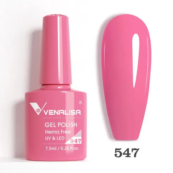 Venalisa HEMA TPO FREE Nail Gel Polish Glitter Gorgeous Full Coverage Soak Off UV LED French Nail Jelly Pink Nude
