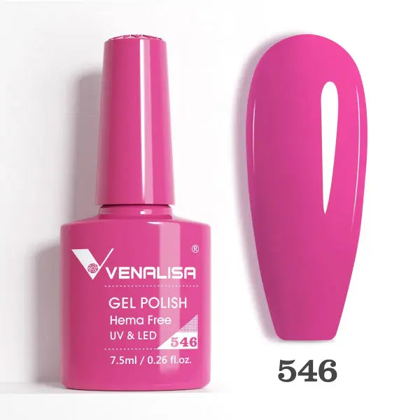 Venalisa HEMA TPO FREE Nail Gel Polish Glitter Gorgeous Full Coverage Soak Off UV LED French Nail Jelly Pink Nude