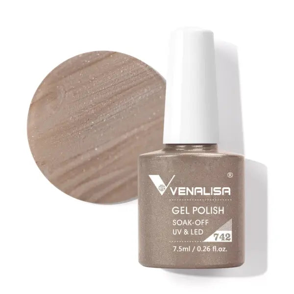 Venalisa HEMA TPO FREE Nail Gel Polish Glitter Gorgeous Full Coverage Soak Off UV LED French Nail Jelly Pink Nude