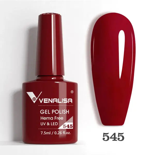 Venalisa HEMA TPO FREE Gel Polish - Glitter & Nude Jelly Pink UV LED Soak Off Nail Collection - 545 HEMAFREE