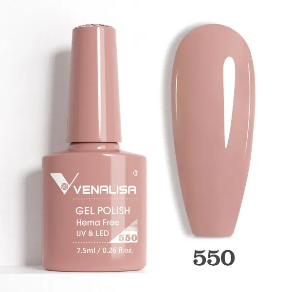 Venalisa HEMA TPO FREE Nail Gel Polish Glitter Gorgeous Full Coverage Soak Off UV LED French Nail Jelly Pink Nude
