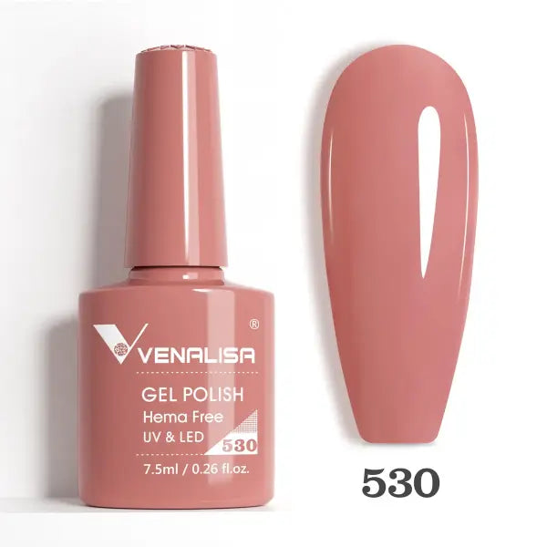 Venalisa HEMA TPO FREE Nail Gel Polish Glitter Gorgeous Full Coverage Soak Off UV LED French Nail Jelly Pink Nude