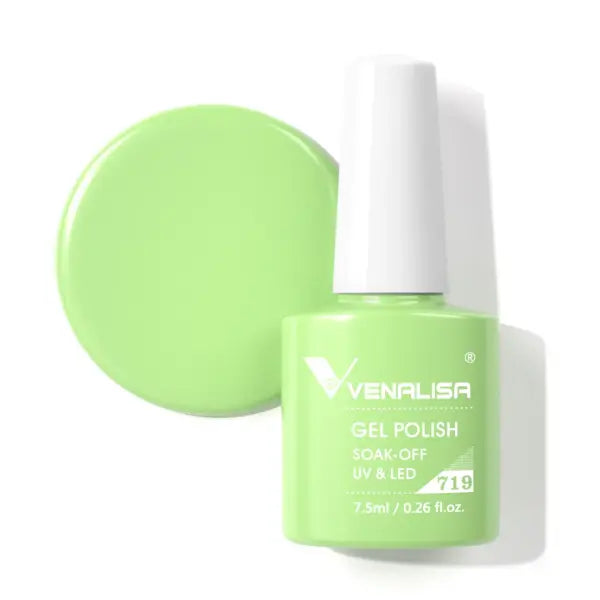 Venalisa HEMA TPO FREE Nail Gel Polish Glitter Gorgeous Full Coverage Soak Off UV LED French Nail Jelly Pink Nude