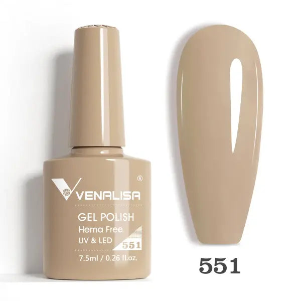 Venalisa HEMA TPO FREE Nail Gel Polish Glitter Gorgeous Full Coverage Soak Off UV LED French Nail Jelly Pink Nude