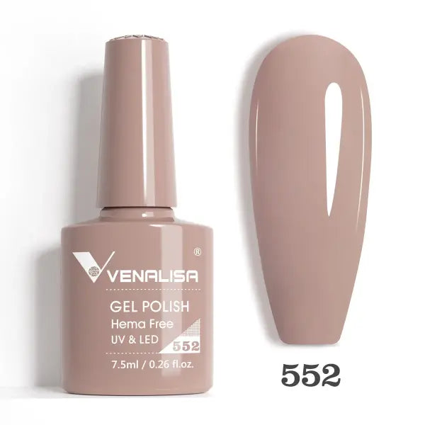 Venalisa HEMA TPO FREE Nail Gel Polish Glitter Gorgeous Full Coverage Soak Off UV LED French Nail Jelly Pink Nude