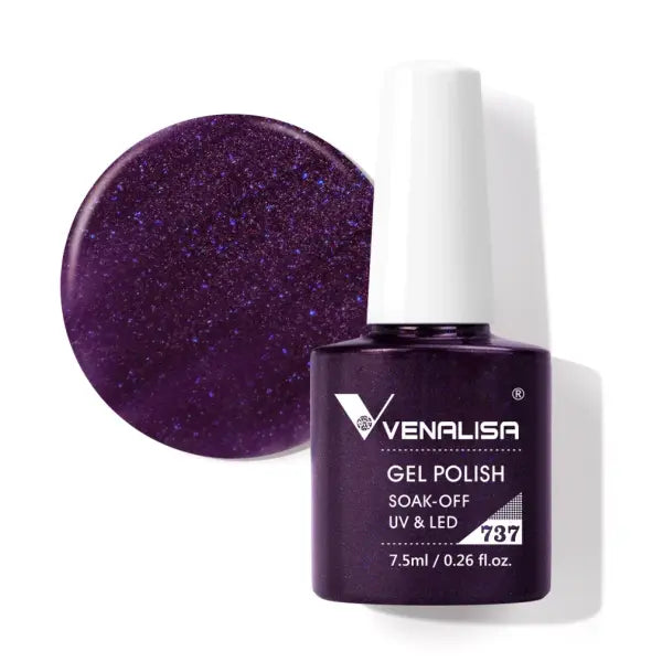 Venalisa HEMA TPO FREE Nail Gel Polish Glitter Gorgeous Full Coverage Soak Off UV LED French Nail Jelly Pink Nude