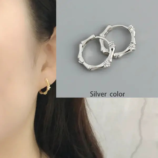 VENTFILLE 925 Sterling Silver CZ Star Moon Asymmetric Hoop Earrings for Women Girls Gold Silver Color Party Jewelry