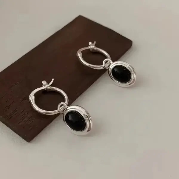 VENTFILLE 925 Sterling Silver CZ Star Moon Asymmetric Hoop Earrings for Women Girls Gold Silver Color Party Jewelry
