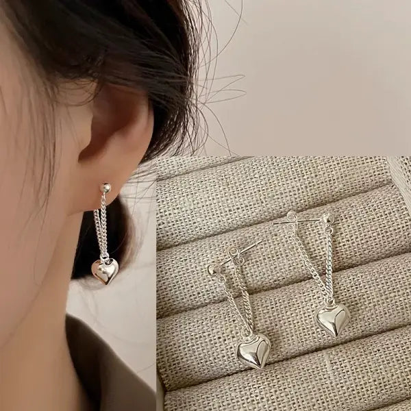VENTFILLE 925 Sterling Silver CZ Star Moon Asymmetric Hoop Earrings for Women Girls Gold Silver Color Party Jewelry