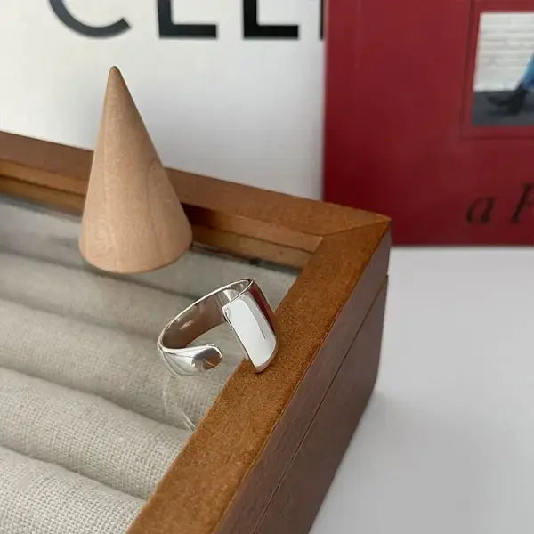925 Sterling Silver Rings INS Fashion Hip Hop Vintage Couples Hollow Lines Punk Thai Silver Party Adjustable Jewelry