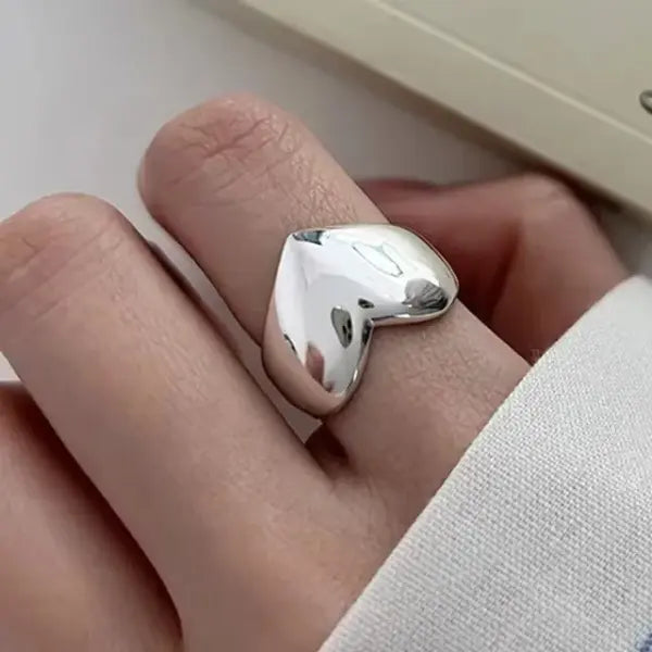 925 Sterling Silver Rings INS Fashion Hip Hop Vintage Couples Hollow Lines Punk Thai Silver Party Adjustable Jewelry