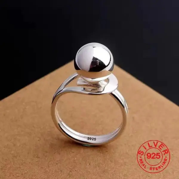 925 Sterling Silver Rings INS Fashion Hip Hop Vintage Couples Hollow Lines Punk Thai Silver Party Adjustable Jewelry