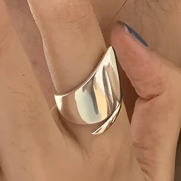 925 Sterling Silver Rings INS Fashion Hip Hop Vintage Couples Hollow Lines Punk Thai Silver Party Adjustable Jewelry