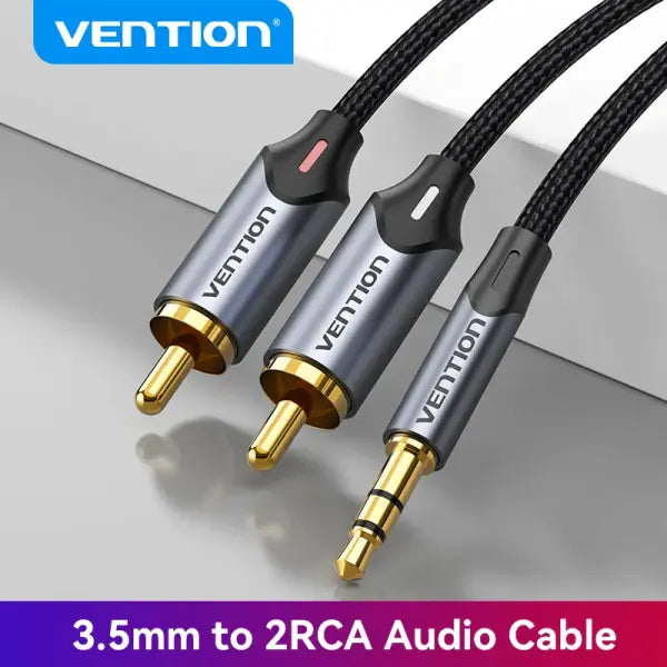 Vention RCA Cable 2RCA Splitter for Multimedia (Gold) – Home Theater