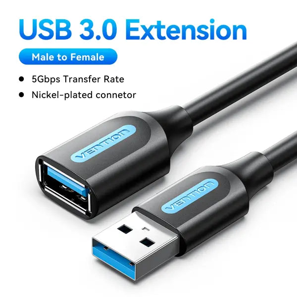 Vention USB 3.0 Extension Cable USB 2.0 Cable USB Male to Female Data Cord for Smart TV PS4 Xbox One PC USB 3.0