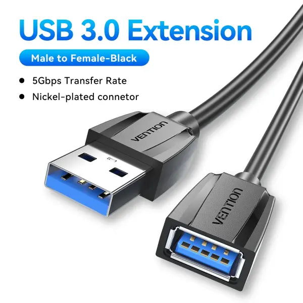 Vention USB 3.0 Extension Cable USB 2.0 Cable USB Male to Female Data Cord for Smart TV PS4 Xbox One PC USB 3.0