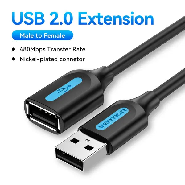 Vention USB 3.0 Extension Cable USB 2.0 Cable USB Male to Female Data Cord for Smart TV PS4 Xbox One PC USB 3.0