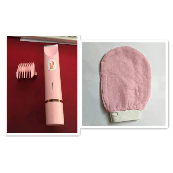 Versatile Body Hair Removal Device and Bikini Trimmer - Pink set2 / USB - Hair Remover