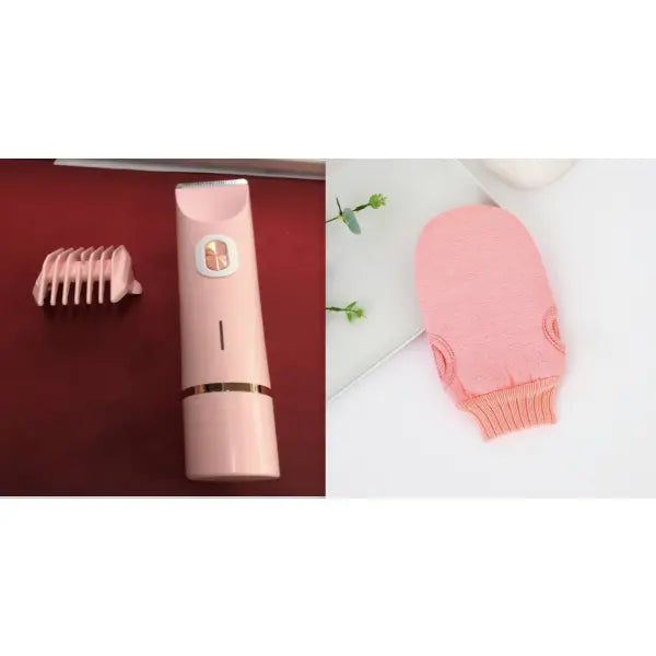 Versatile Body Hair Removal Device and Bikini Trimmer - Pink Set4 / USB - Hair Remover