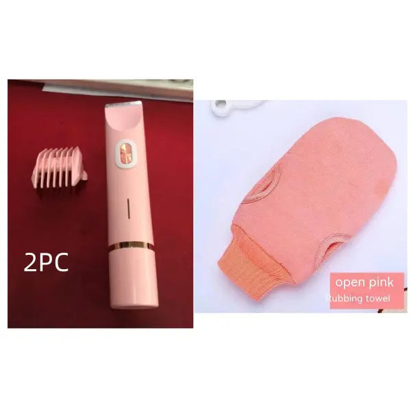 Versatile Body Hair Removal Device and Bikini Trimmer - Pink Set6 / USB - Hair Remover