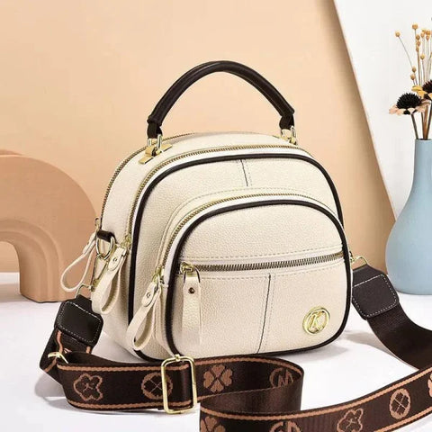 Versatile Multi-Zipper Crossbody Bag: Portable Fashion Shoulder Handbag