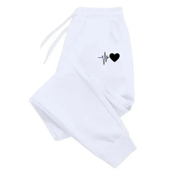 Women’s Soft Versatile Joggers New Fashion Baggy Sweatpants & Casual Workout Trousers - White / M