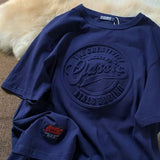 Vintage 3D Print Steel Seal Print Mens Short-sleeved T-Shirt Casual T Shirt Couples T-shirts Women Men’s Loose Tees