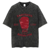 Vintage Cotton Washed T-Shirt Anime Hajime No Ippo Kamogawa Boxing Gym Loose T Shirts Men Women Y2K Hip Hop Summer Top