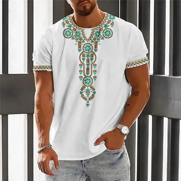 Men Casual Spring Summer Polyester Fabric Composition Oversized T Shirt Style - H24091518094 / 2XL
